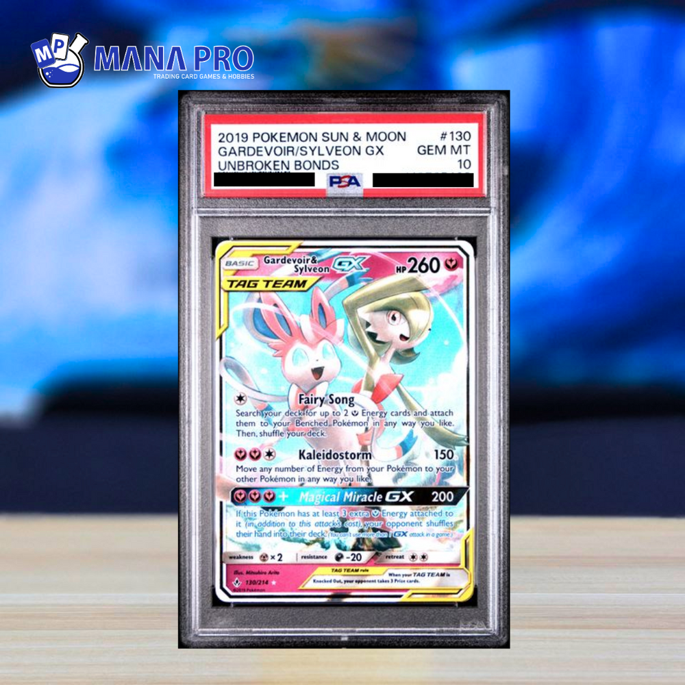 (PSA 10) 2019 POKEMON SUN & MOON UNBROKEN BONDS 130/214 GARDEVOIR SYLVEON GX UNBROKEN BONDS