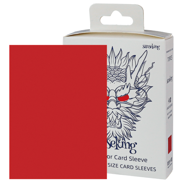 single card sleeves SINGLE COLOR CARD SLEEVE RED