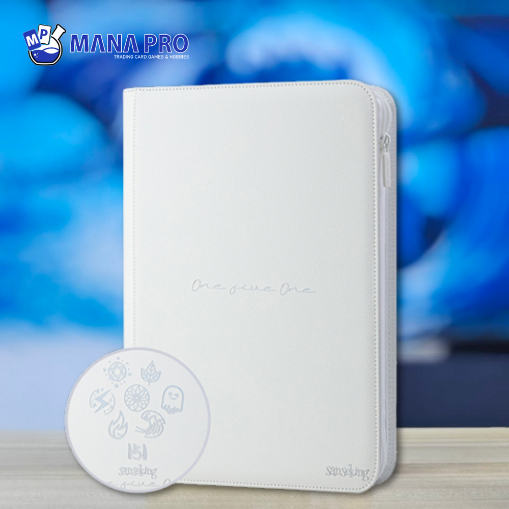 151 Rainbow 9 Pockets Card Binder (Polaris Glaze - White)