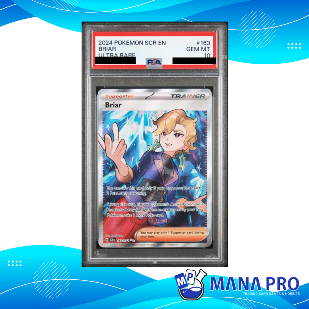 (PSA 10) 2024 POKEMON SCR EN-STELLAR CROWN 163/142 BRIAR ULTRA RARE