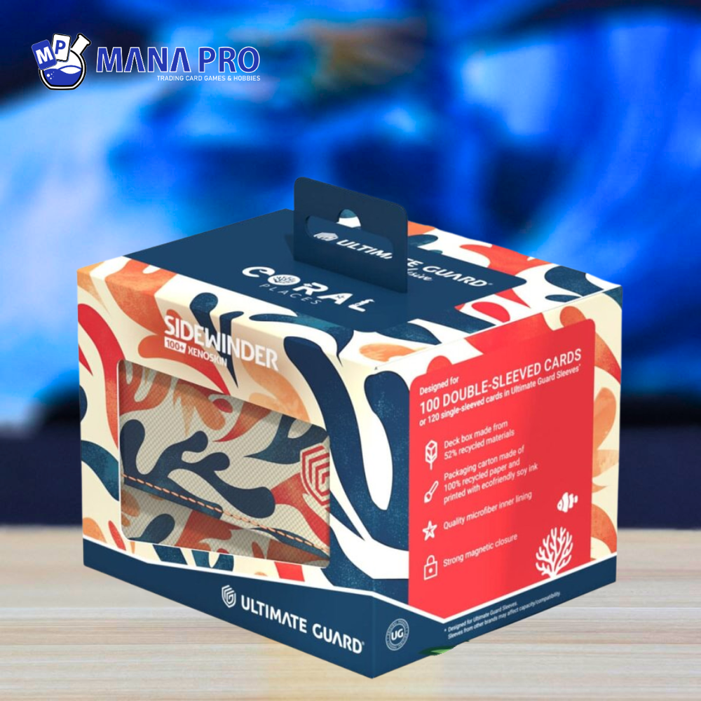 Ultimate Guard Sidewinder 100+ Xenoskin 2025 Exclusive "Coral Places" - Mellow Sea