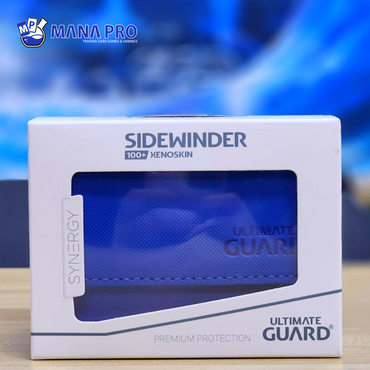 ULTIMATE GUARD SIDEWINDER BLUE/WHITE 100+ DECK CASE SYNERGY SERIES