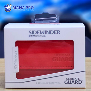 ULTIMATE GUARD SIDEWINDER RED/WHITE 100+ DECK CASE SYNERGY SERIES