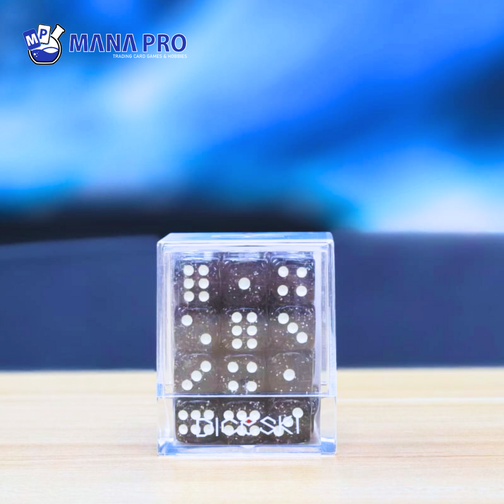 DICESKI Chameleon 12mm D6 Black Translucent (36 Dice)