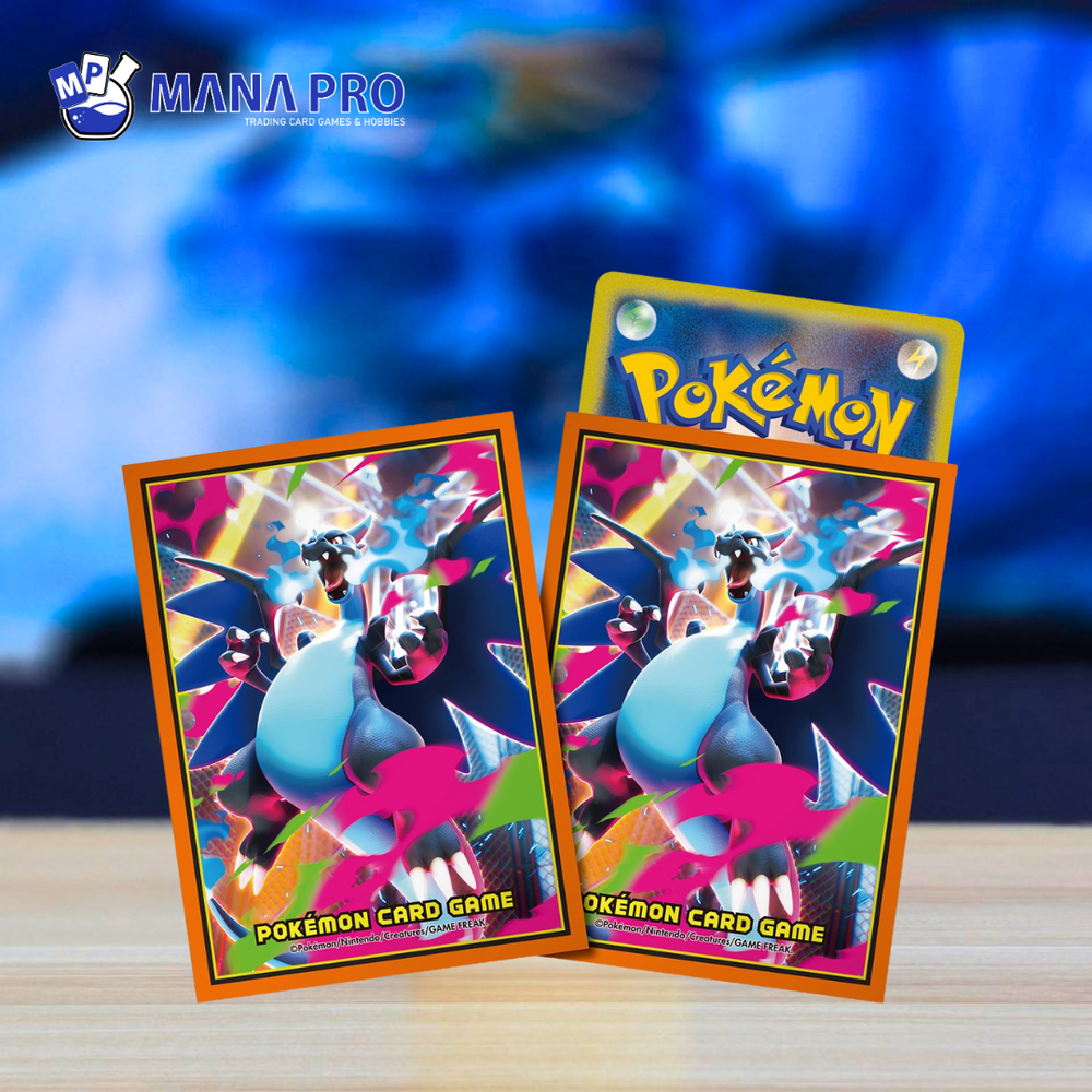 CARD SLEEVES - Mega Charizard X Pokemon Sleeves (64pcs)