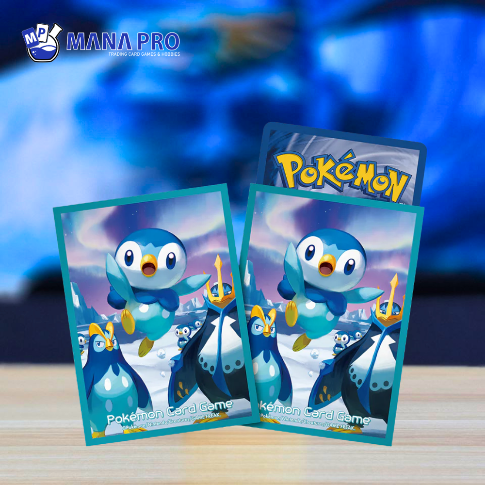 CARD SLEEVES - Piplup & Prinplup & Empoleon Pokemon Sleeves (64pcs)