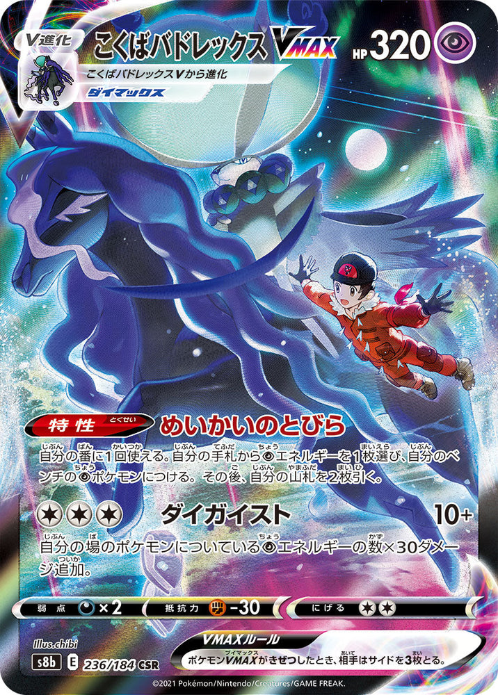Shadow Rider Calyrex VMAX S8B 236/184 CSR JPN