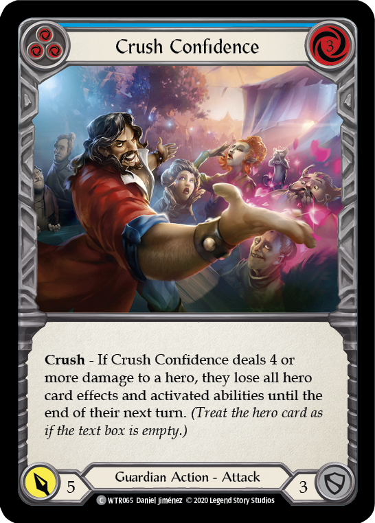 Crush Confidence (Blue) [WTR065] Unlimited Edition Rainbow Foil