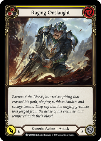 Raging Onslaught (Yellow) [WTR189] Unlimited Edition Normal