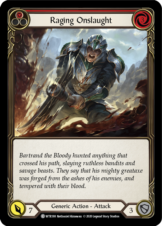 Raging Onslaught (Red) [WTR188] Unlimited Edition Normal