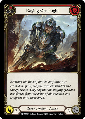 Raging Onslaught (Red) [WTR188] Unlimited Edition Normal