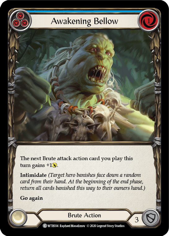 Awakening Bellow (Blue) [WTR034] Unlimited Edition Rainbow Foil