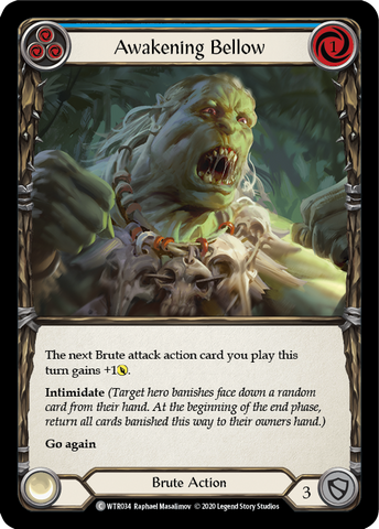 Awakening Bellow (Blue) [WTR034] Unlimited Edition Rainbow Foil