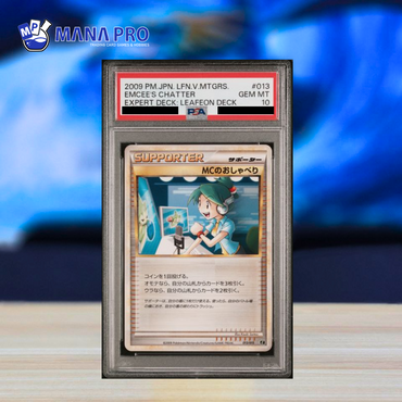 (PSA 10) 2009 POKEMON JAPANESE #013 EMCEES CHATTER