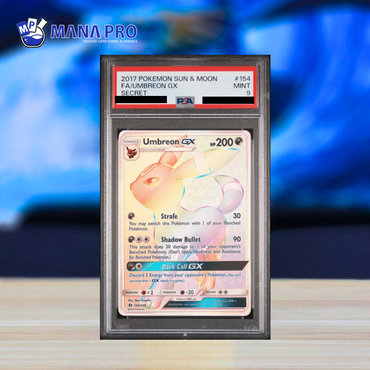 (PSA 9) 2017 POKEMON SUN & MOON #154 FA/UMBREON GX SECRET