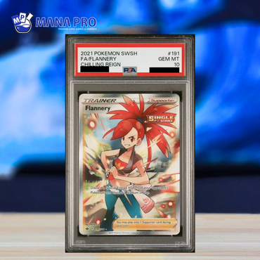 (PSA 10) 2021 POKEMON SWORD & SHIELD CHILLING REIGN 191/198 FA FLANNERY CHILLING REIGN