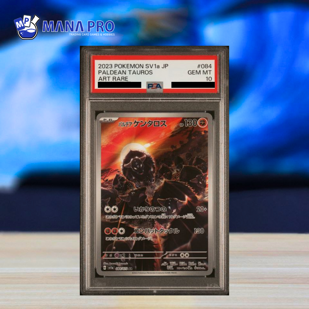 (PSA 10) 2023 POKEMON JAPANESE SV1a-TRIPLET BEAT #084 PALDEAN TAUROS ART RARE