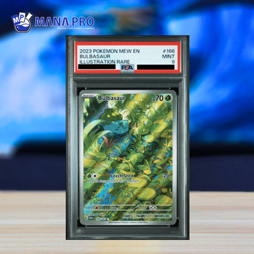 (PSA 9) 2023 POKEMON MEW EN-151 166/165 BULBASAUR ILLUSTRATION RARE