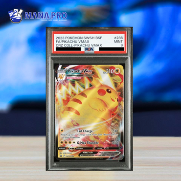 (PSA 9) 2023 POKEMON SWSH BLACK STAR PROMO #286 FA/PIKACHU VMAX CRZ COLL-PIKACHU VMAX