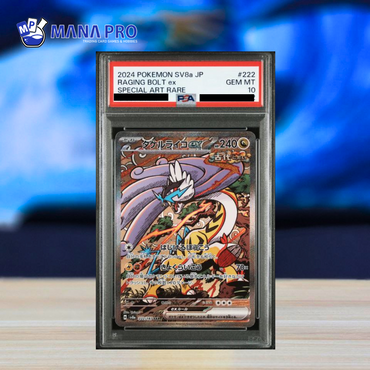 (PSA 10) 2024 POKEMON JAPANESE SV8a-TERASTAL FEST ex 222/187 RAGING BOLT ex SPECIAL ART RARE