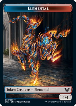 Elemental (2) // Treasure (7) Double-Sided Token