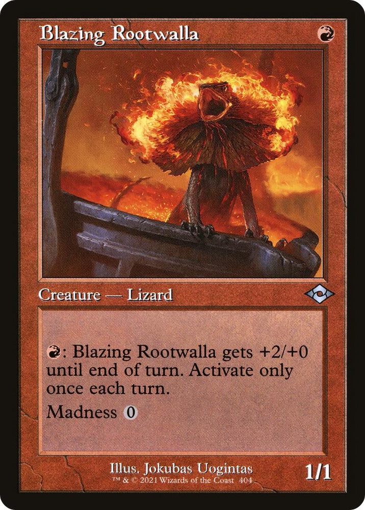 Blazing Rootwalla (Retro Frame)