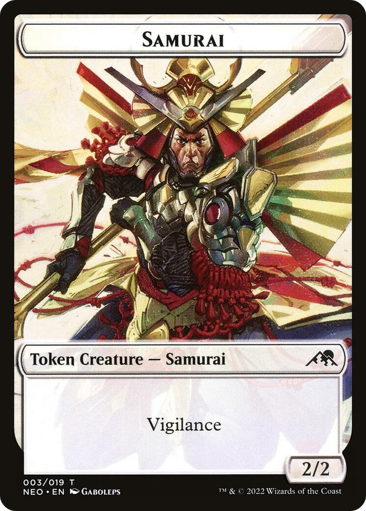 Samurai (003) // Goblin Shaman (008) Double-sided Token