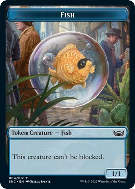 Fish // Spirit Double-Sided Token