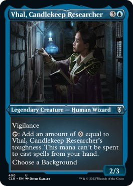 Vhal, Candlekeep Researcher (Foil Etched)