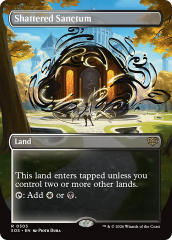 Shattered Sanctum (Borderless) [Secrets of Strixhaven]