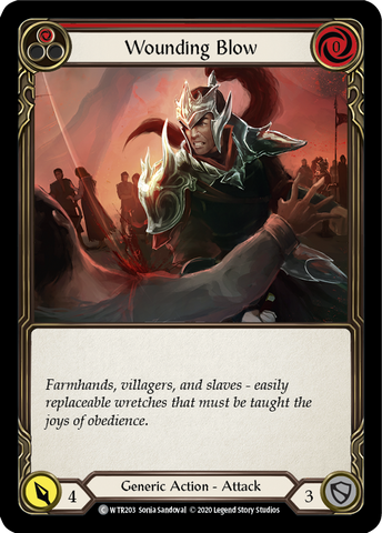 Wounding Blow (Red) [WTR203] Unlimited Edition Rainbow Foil