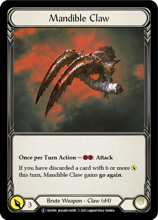 Mandible Claw (Rainbow Foil) [CRU004-RF] Unlimited Rainbow Foil