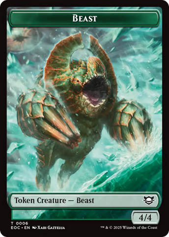 Thopter // Beast (0006) Double-Sided Token [Edge of Eternities Commander Tokens]