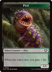 Beast (0006) // Pest Double-Sided Token [Edge of Eternities Tokens]