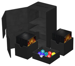 ULTIMATE GUARD XENOSKIN TWIN FLIP'N'TRAY BLACK 200+ DECK CASE