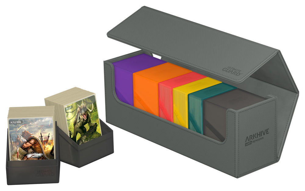 ULTIMATE GUARD ARKHIVE 400+ XENOSKIN GREY DECK CASE BOX
