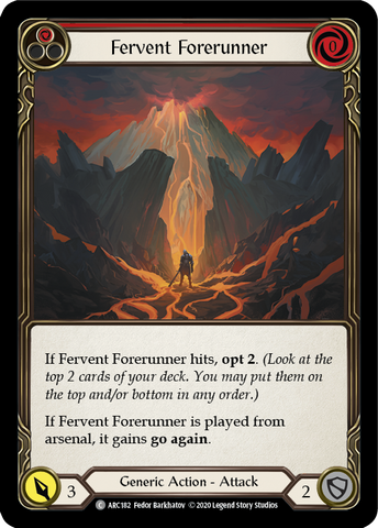 Fervent Forerunner (Red) [ARC182] Unlimited Edition Rainbow Foil