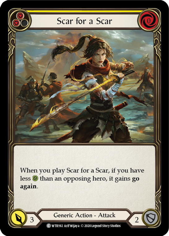 Scar for a Scar (Yellow) [WTR192] Unlimited Edition Normal