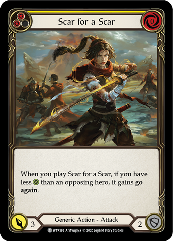 Scar for a Scar (Yellow) [WTR192] Unlimited Edition Normal