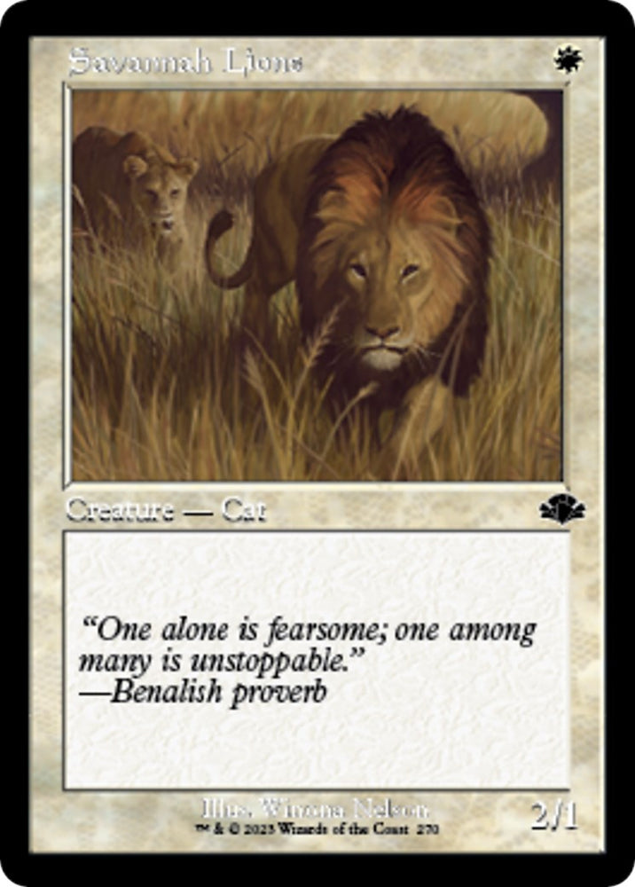 Savannah Lions (Retro Frame)