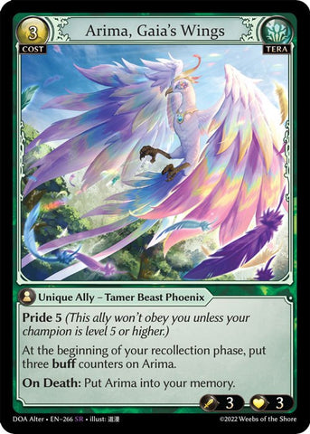 Arima, Gaia's Wings