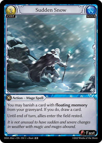 Sudden Snow