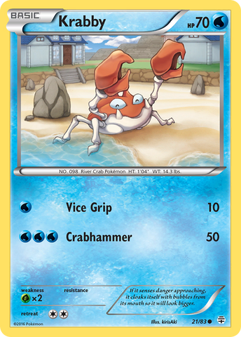 Krabby (21/83) [XY: Generations]