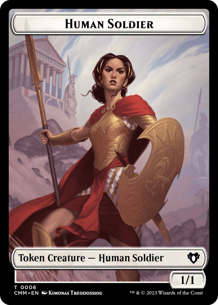 Human Soldier // Emblem - Teferi, Temporal Archmage Double-Sided Token