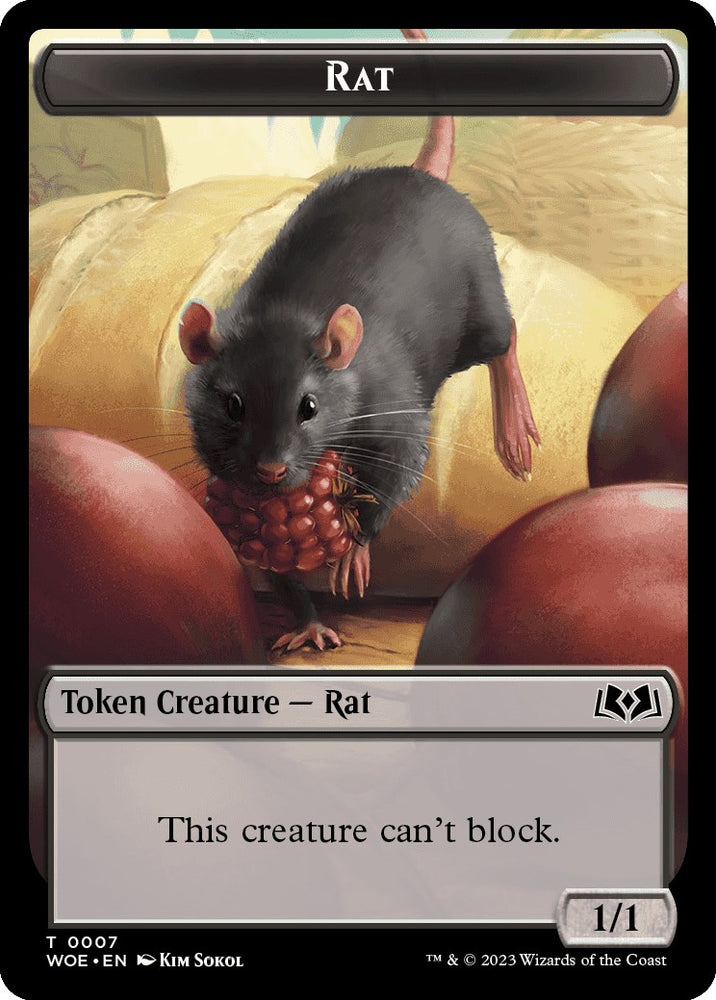 Rat // Food (0010) Double-Sided Token