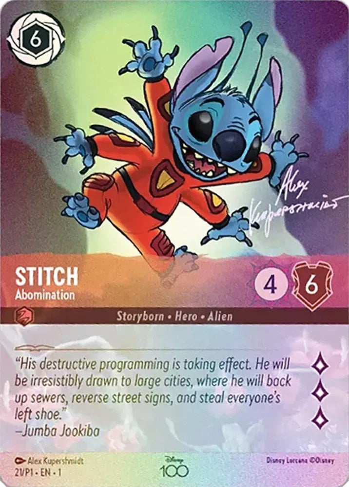 Stitch - Abomination (Alternate Art) (21) [Disney100 Promos]