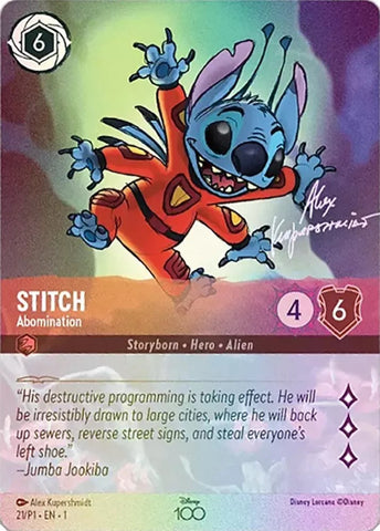 Stitch - Abomination (Alternate Art) (21) [Disney100 Promos]