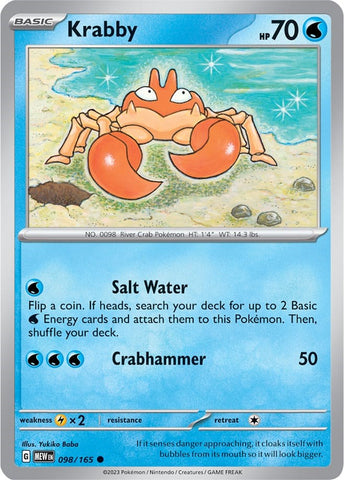 Krabby (098/165) [Scarlet & Violet: 151]