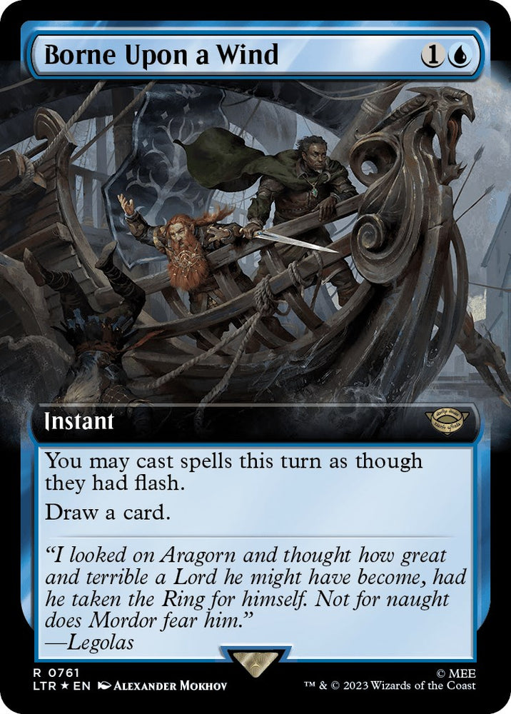 Borne Upon a Wind (Extended Art) (Surge Foil)