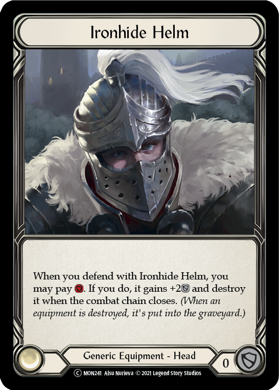 Ironhide Helm (Rainbow Foil) [U-MON241-RF] Unlimited Edition Rainbow Foil